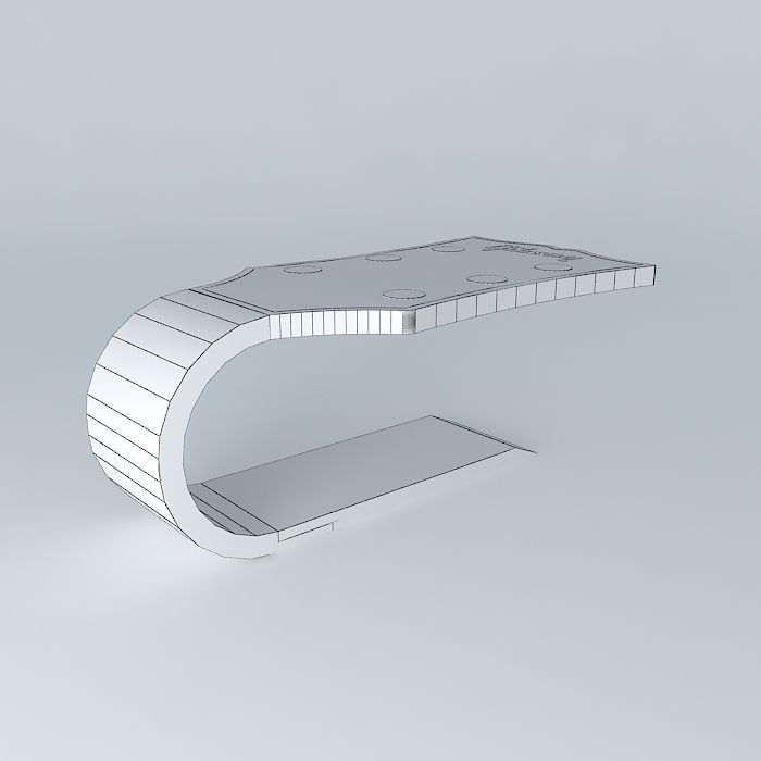 Gibson les paul coffetable Free 3D model_3