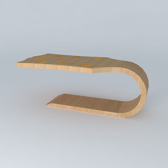 Gibson les paul coffetable Free 3D model_1