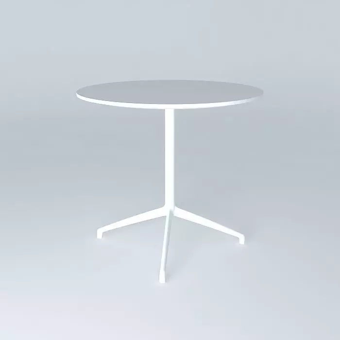 White dining Table Free 3D model
