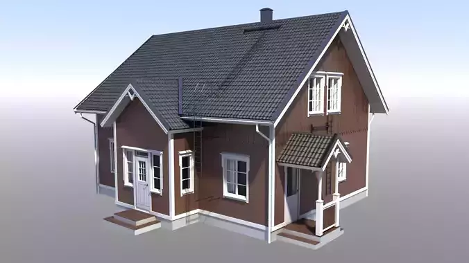 House Low-poly 3D model