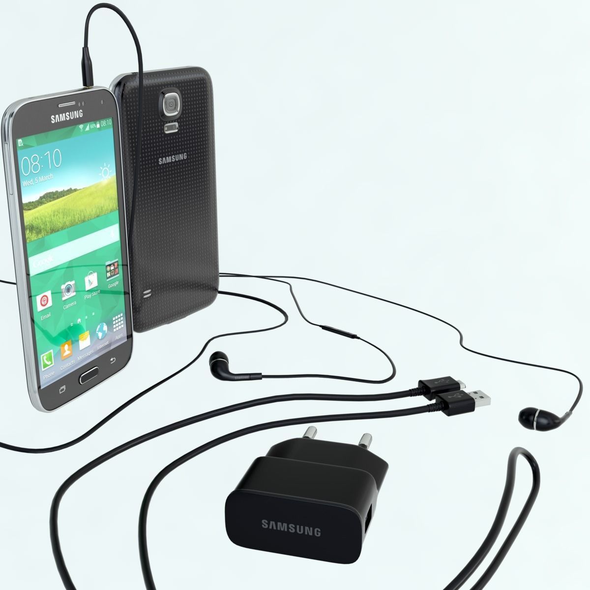 Phone Galaxy S 3D model_1