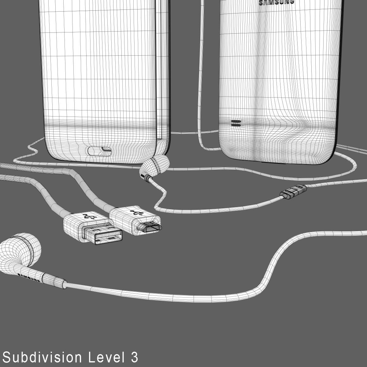 Phone Galaxy S 3D model_9