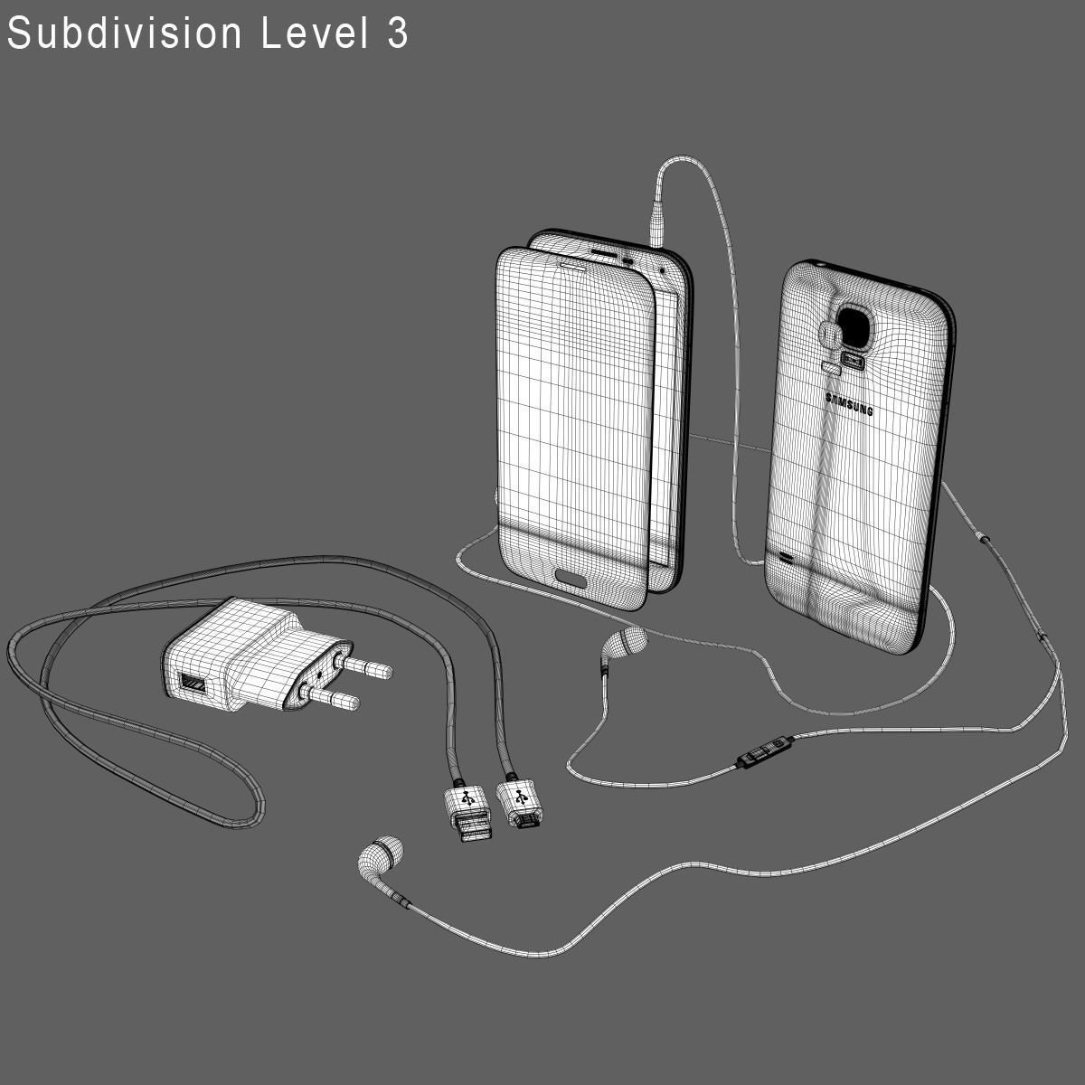 Phone Galaxy S 3D model_7