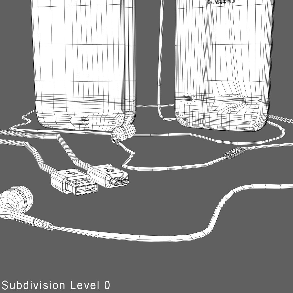 Phone Galaxy S 3D model_8