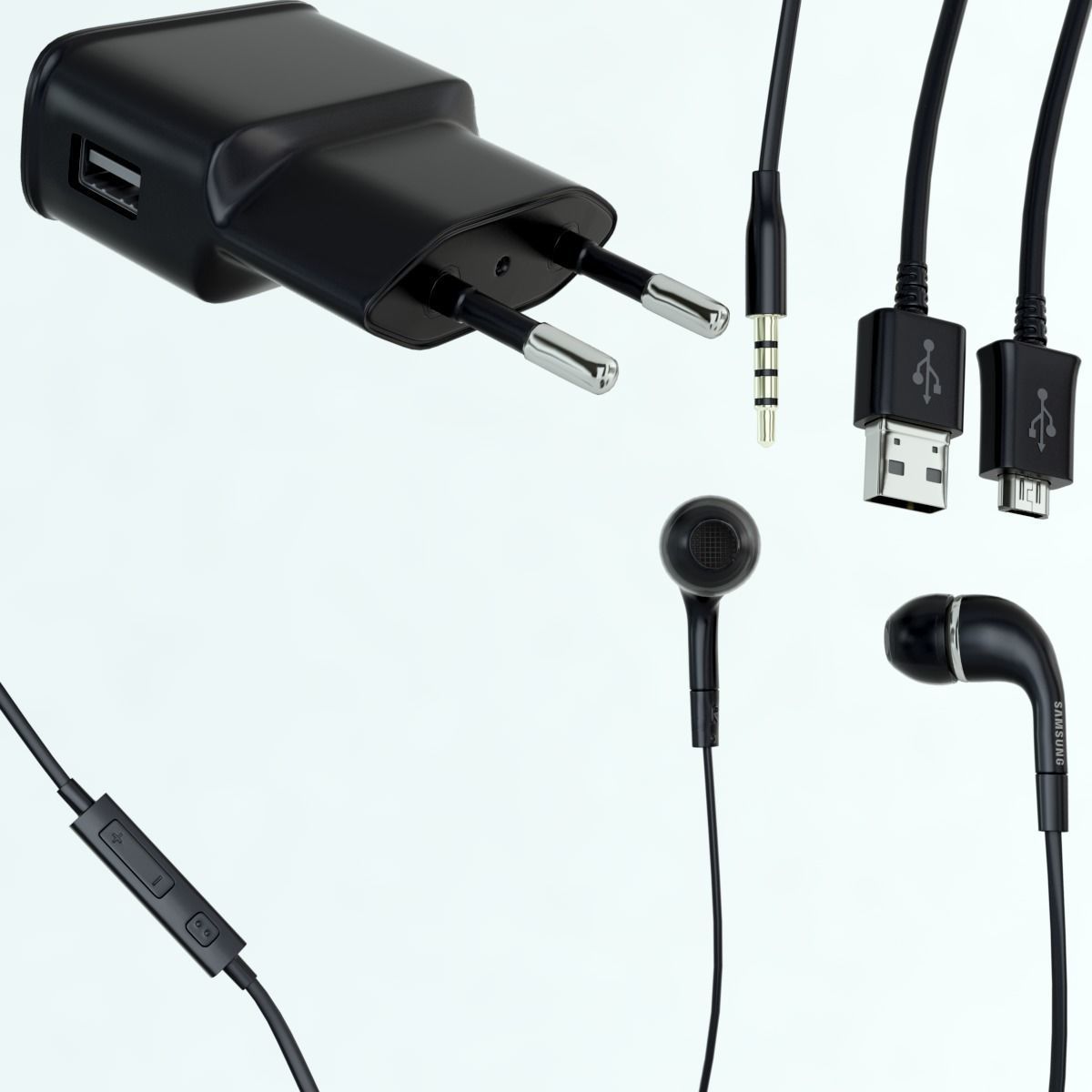 Phone Galaxy S 3D model_5