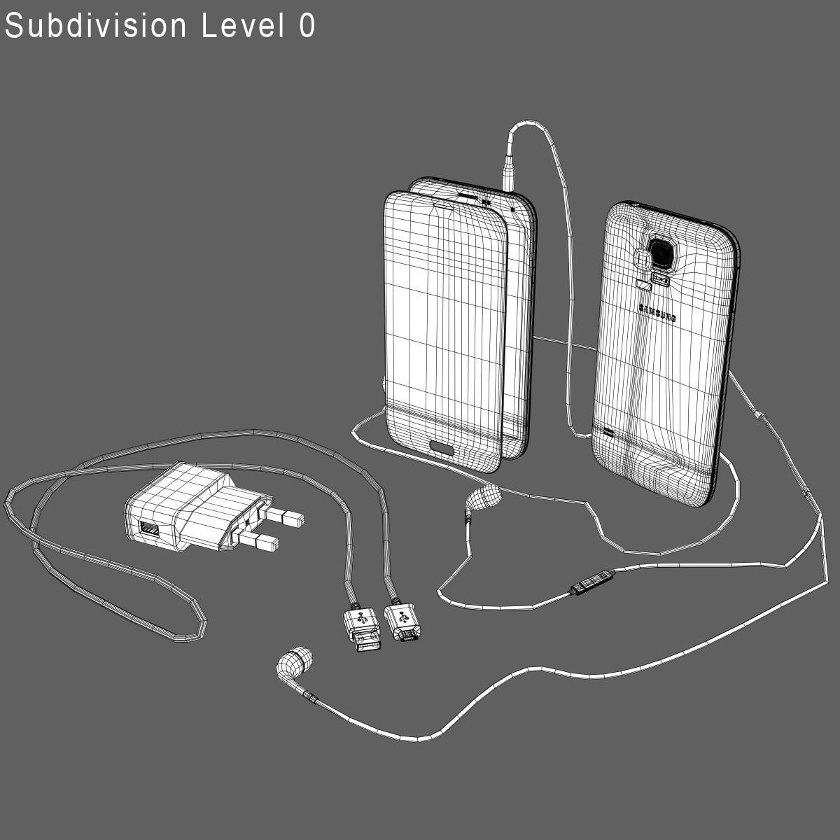 Phone Galaxy S 3D model_6