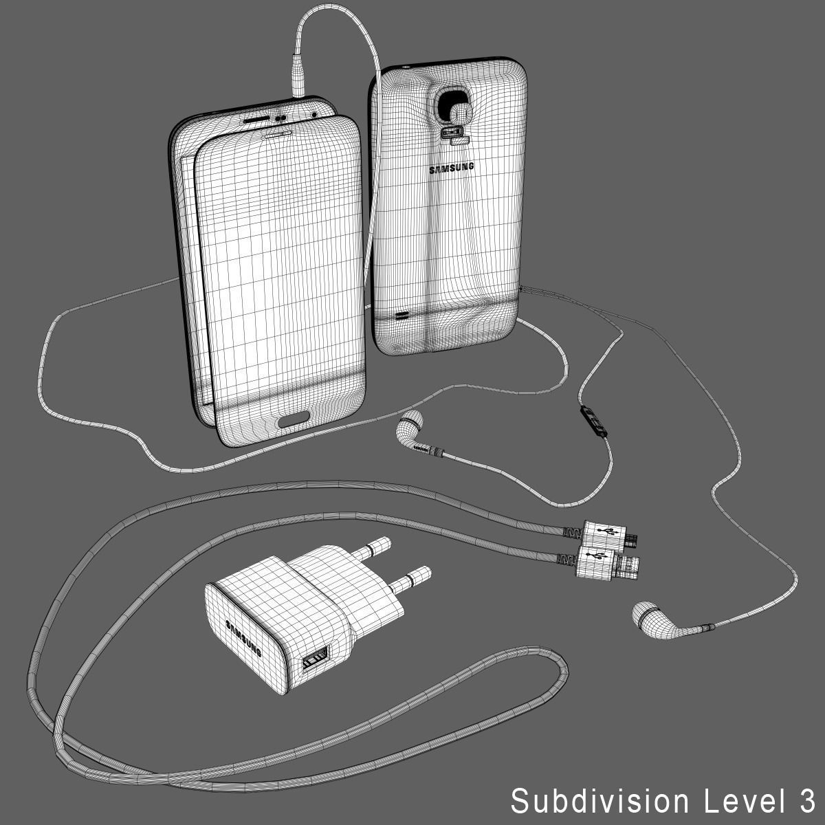 Phone Galaxy S 3D model_11