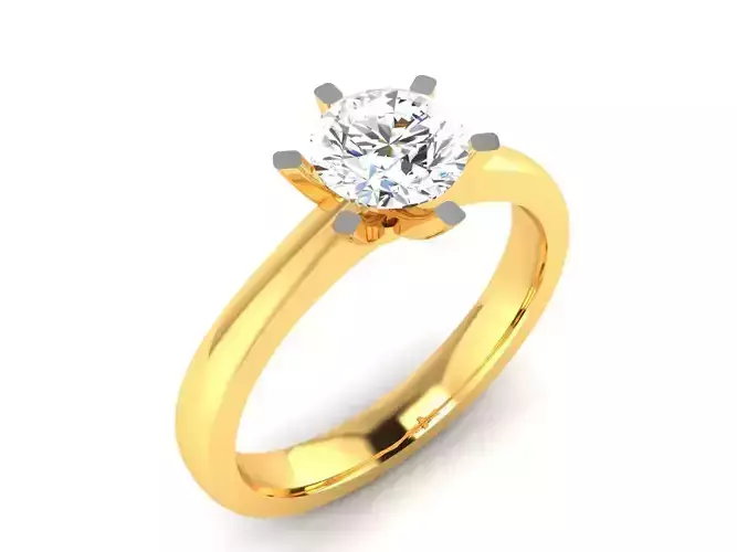 Women solitaire ring 3dm render detail 