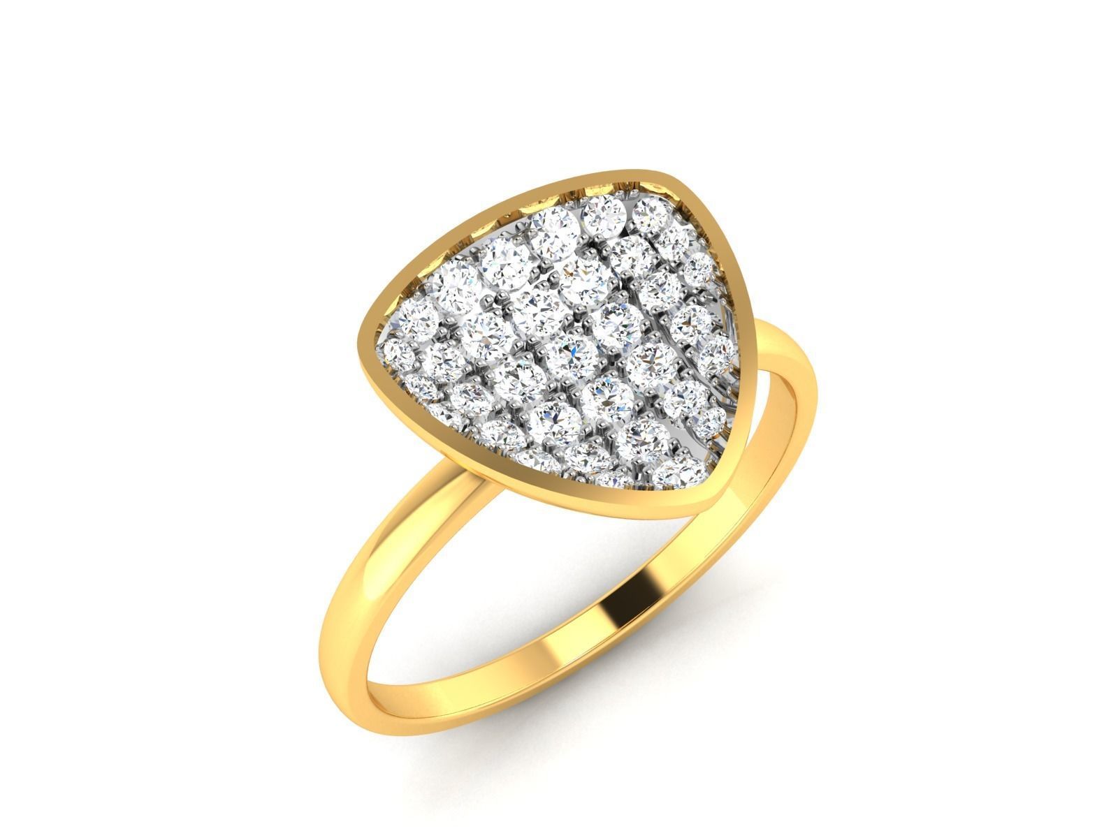 Women ring 3dm render detail  3D print model_1