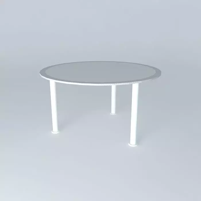 Glass table Free 3D model_0
