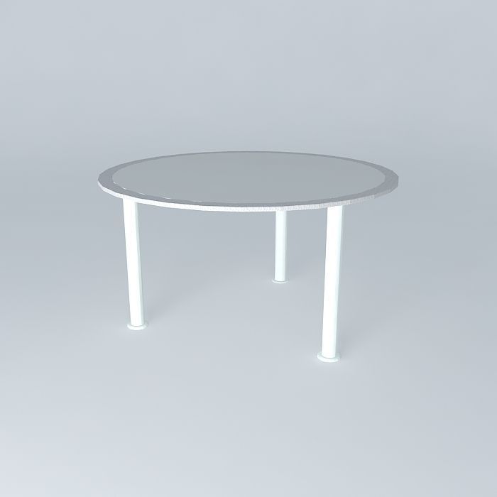Glass table Free 3D model_1