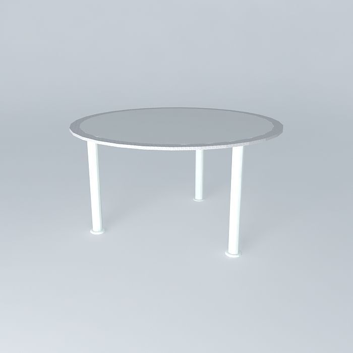 Glass table Free 3D model_2