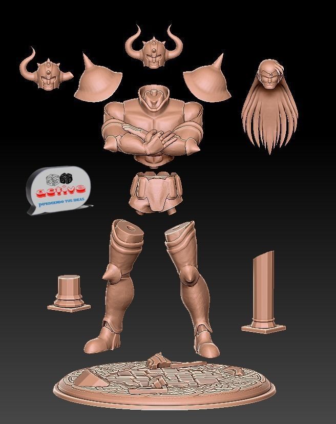 Saint Seiya - Aldebaran Taurus 3D print model_4