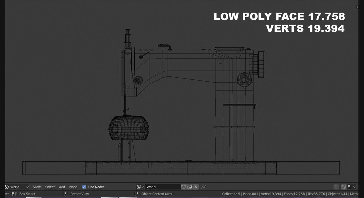 SEWING MACHINE 3D model_7