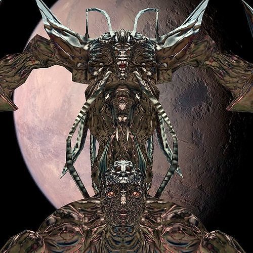 Chaos monster Low-poly 3D model