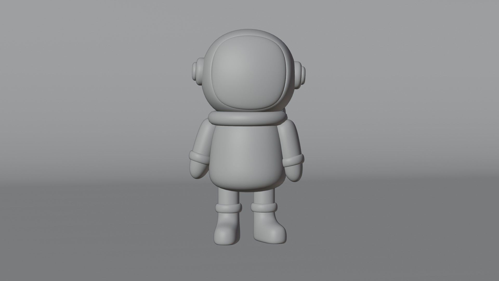 Spaceman astronaut Low-poly Free 3D model_5