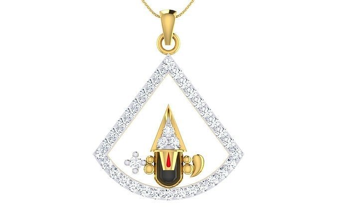 003 The Balaji - Religious gold pendant 3D print model