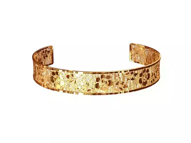 Thin cuff bracelet