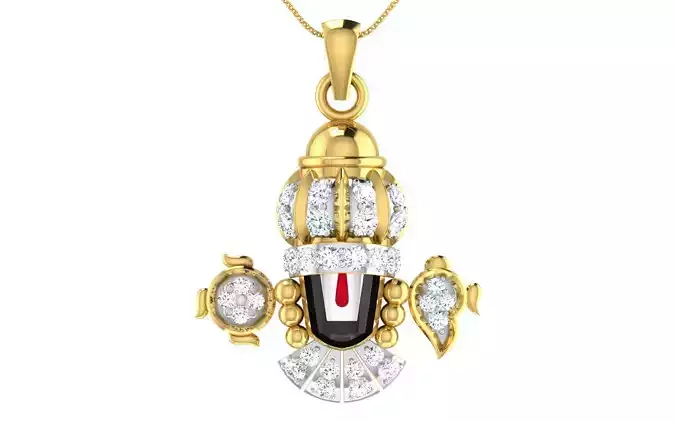 007 The Balaji - Religious gold pendant