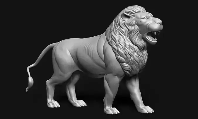 Lion Idol 3D print model