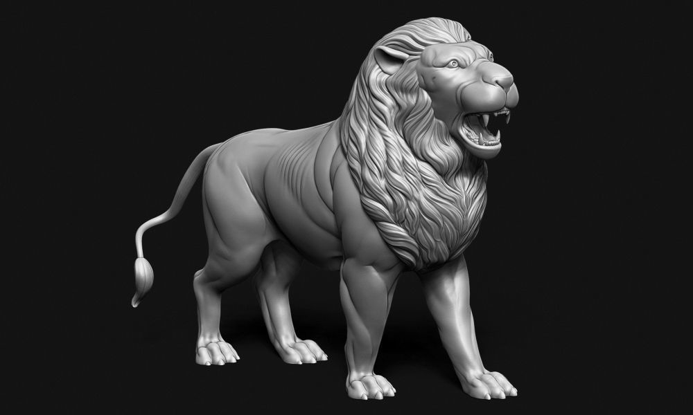 Lion Idol 3D print model_1