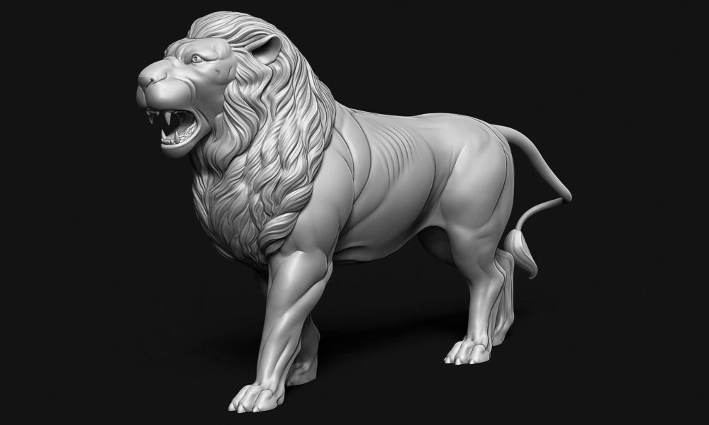 Lion Idol 3D print model_3