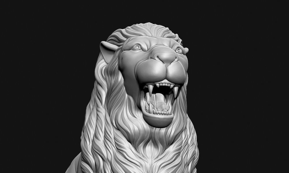 Lion Idol 3D print model_6