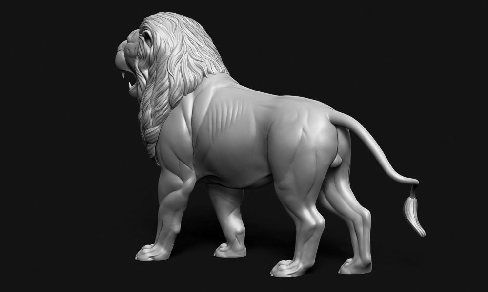 Lion Idol 3D print model_4