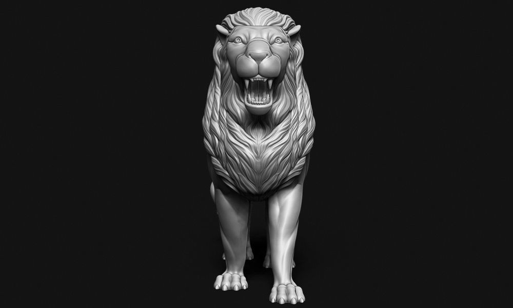 Lion Idol 3D print model_2