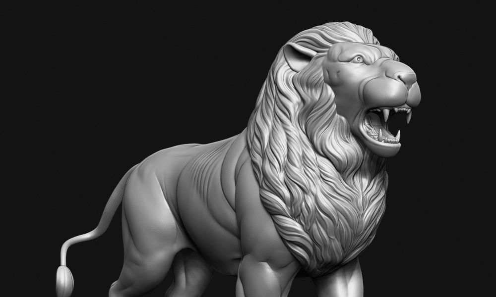 Lion Idol 3D print model_5