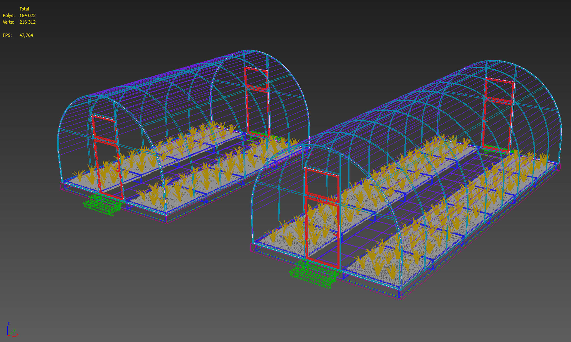 Greenhouse 3D model_9