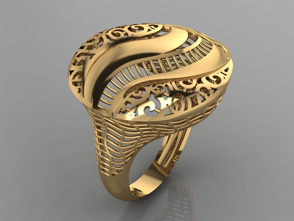 GC GOLD Y0076-  Ring 3D print model_1