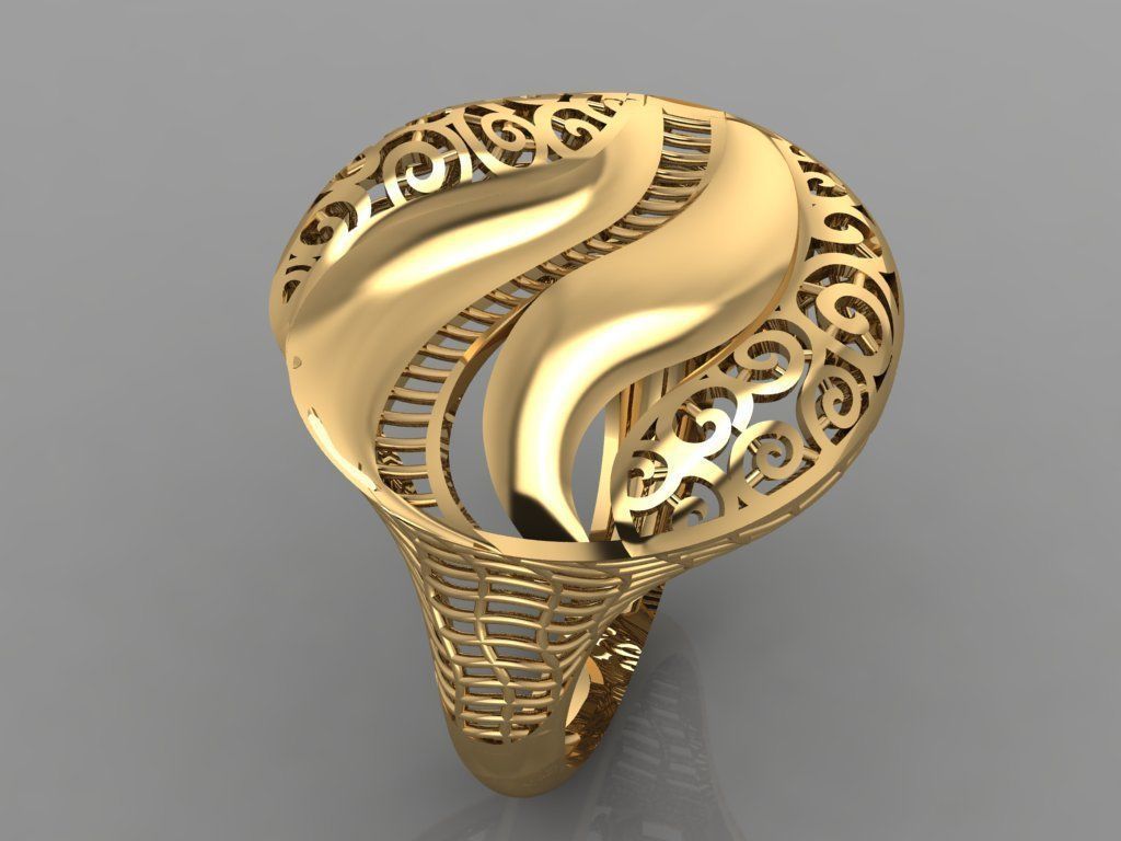 GC GOLD Y0076-  Ring 3D print model_2