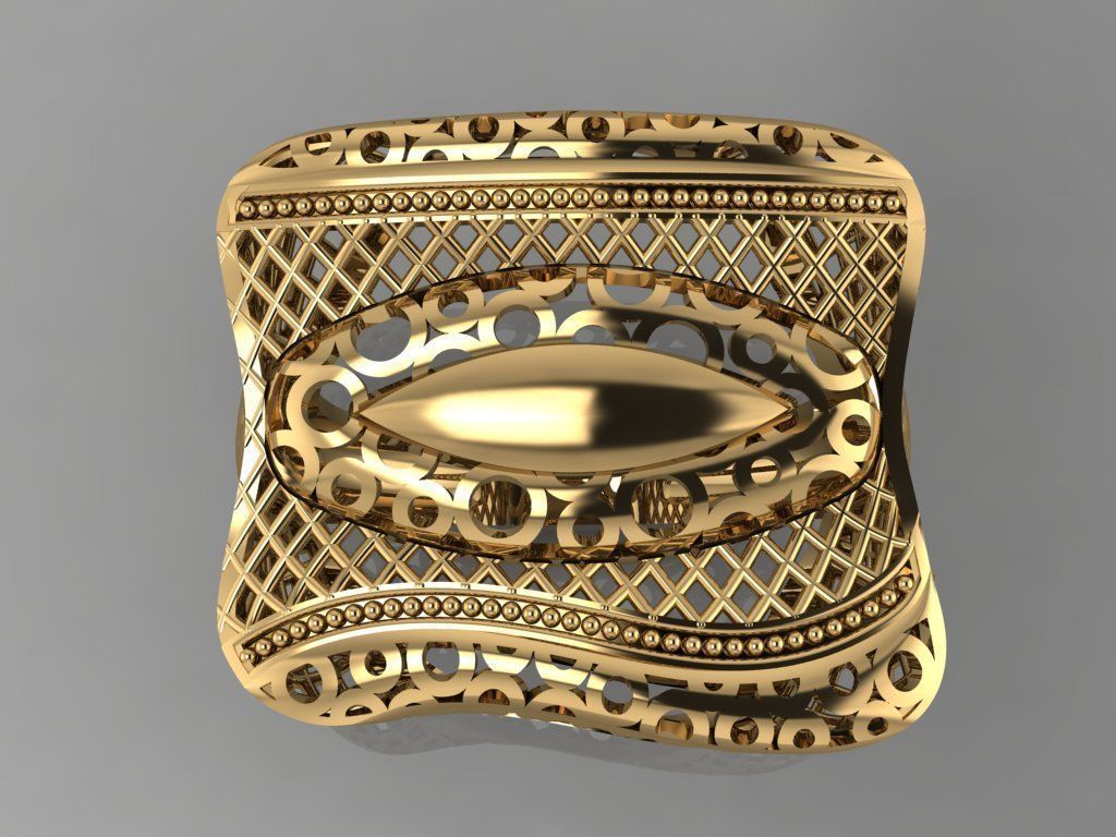 GC GOLD Y0078- Ring 3D print model_2