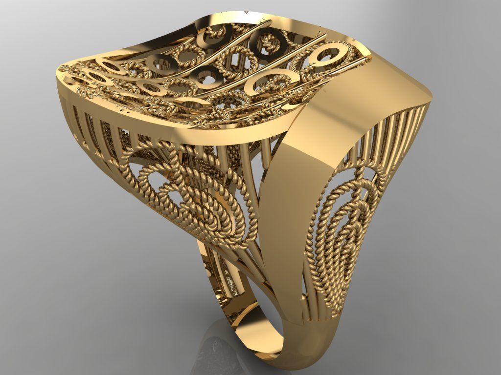 GC GOLD Y0080- Ring 3D print model_2
