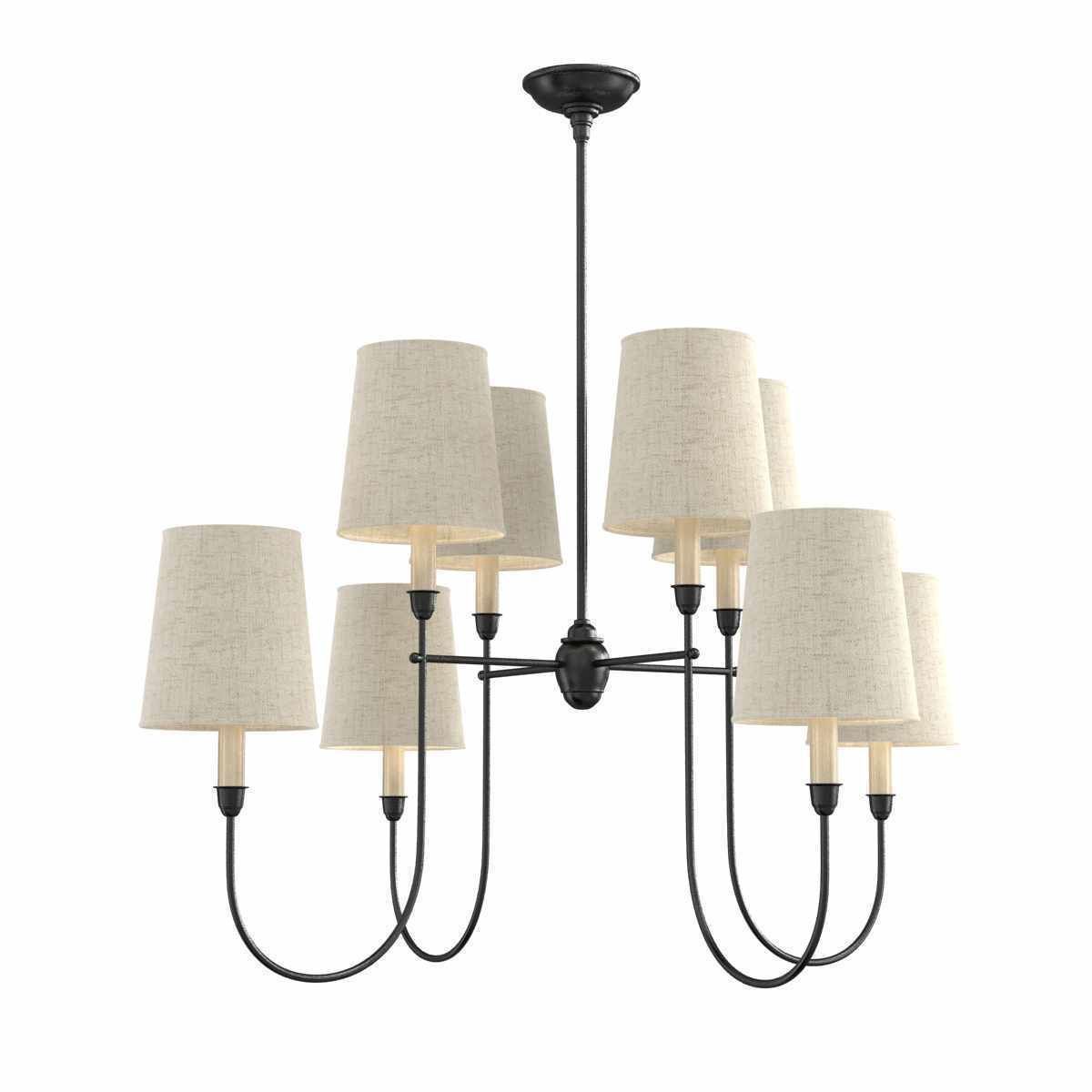 Mecox VIENNA EIGHT ARM CHANDELIER 3d model