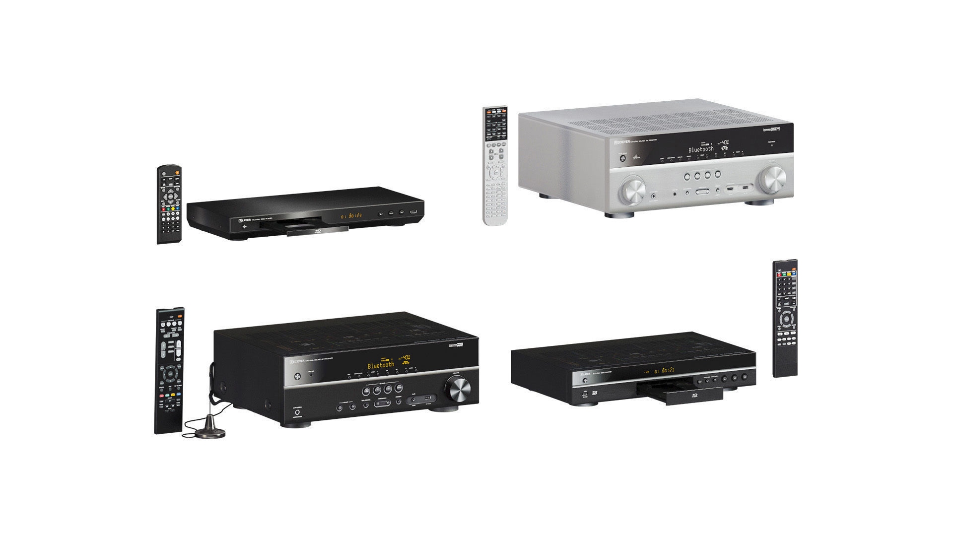 L3DV22G01 - av-receivers players rcs set 3D model_0