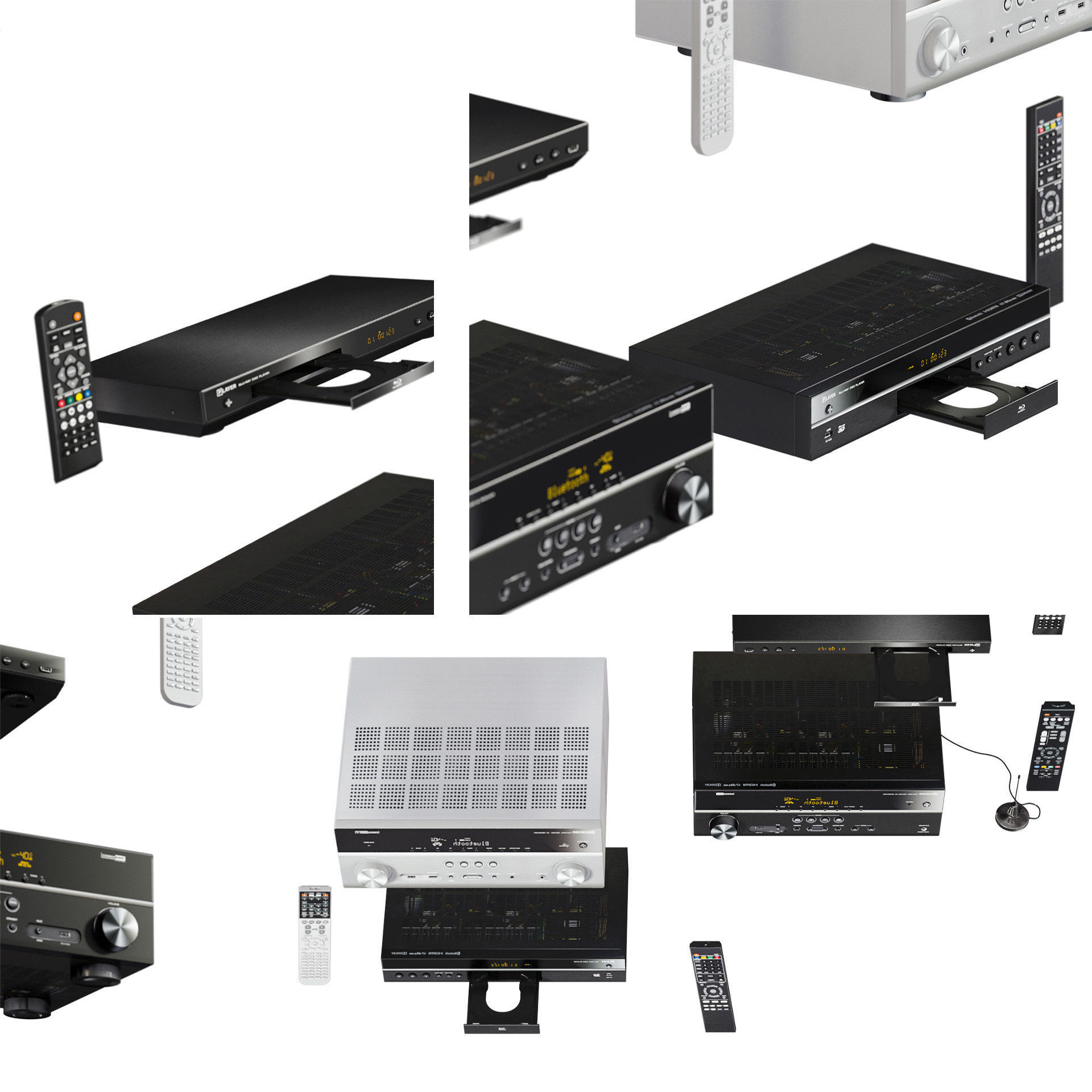 L3DV22G01 - av-receivers players rcs set 3D model_1