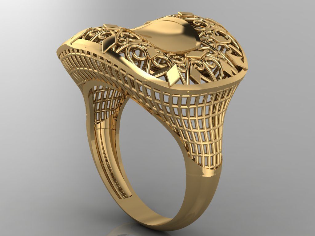 GC GOLD Y0086- Ring  3D print model_2