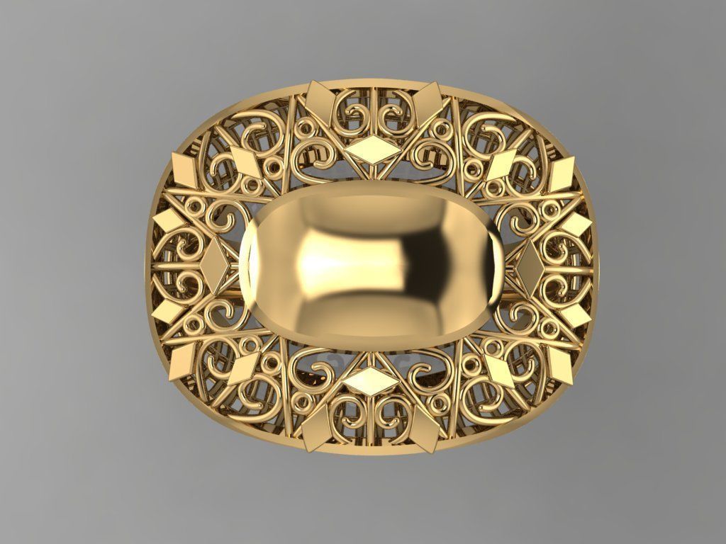 GC GOLD Y0086- Ring  3D print model_3