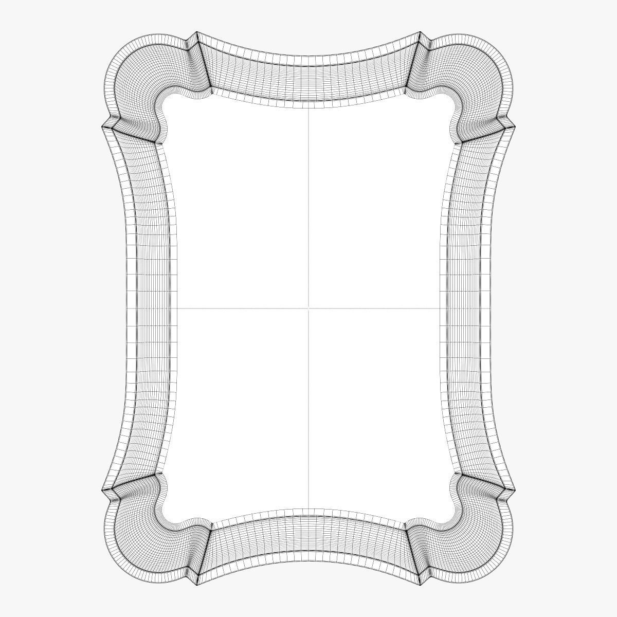 Uttermost anatolius antiqued silver leaf mirror 3D model_3