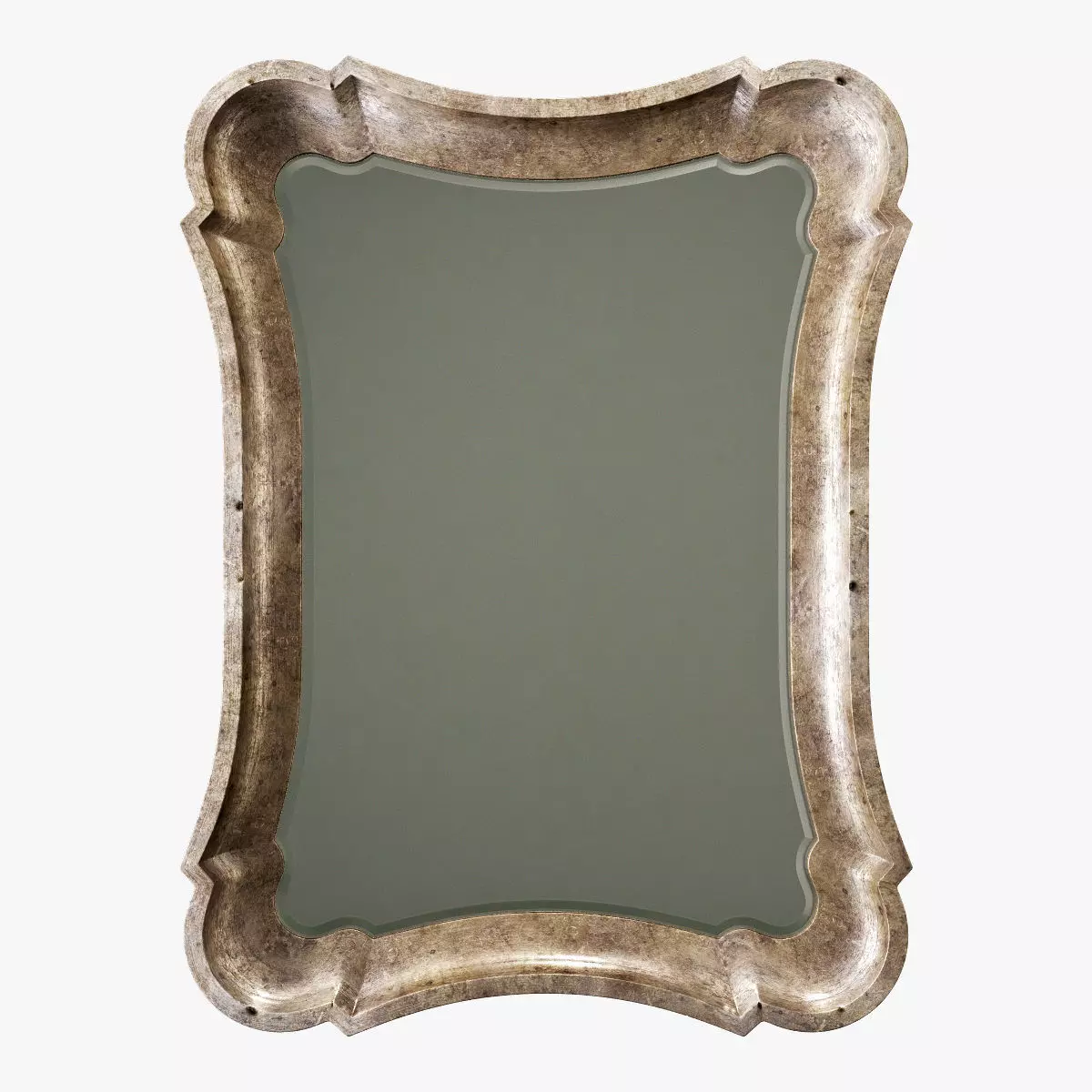 Uttermost anatolius antiqued silver leaf mirror 3D model_0