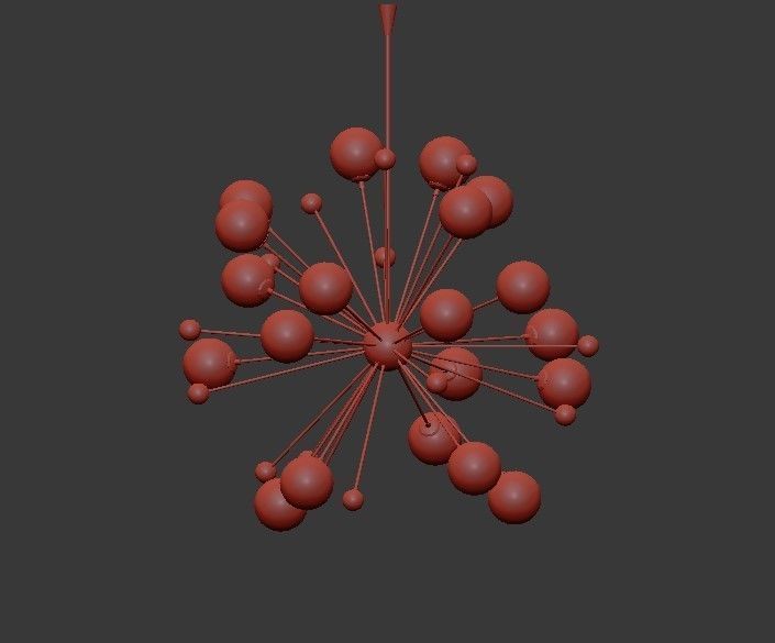 Magic Circus Sputnik Chandeliers 3D model_1
