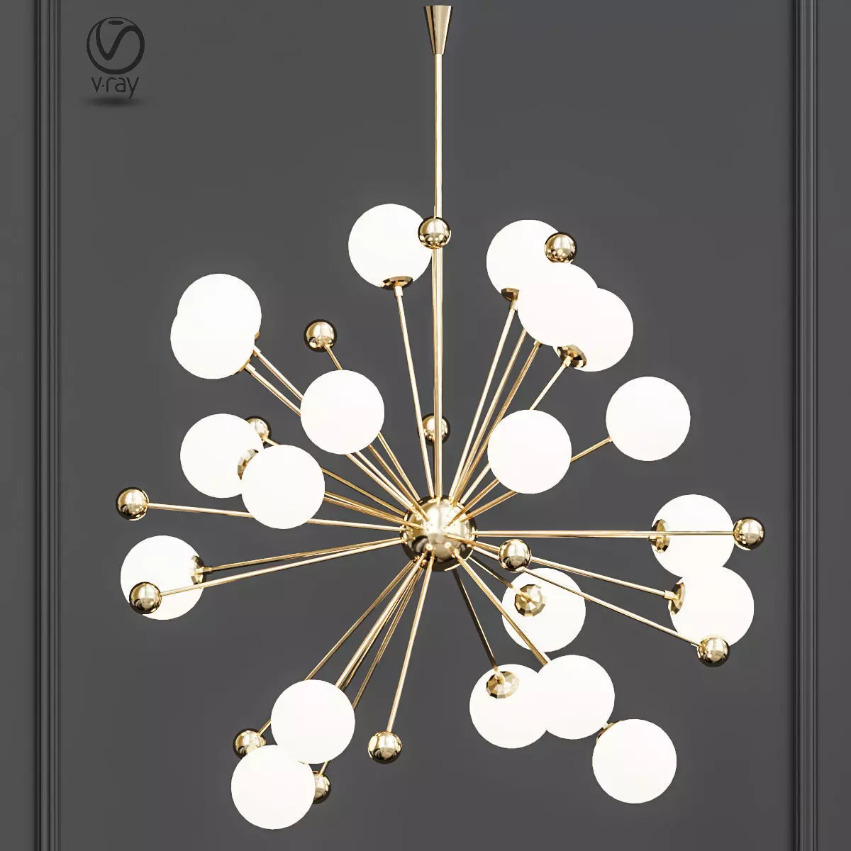 Magic Circus Sputnik Chandeliers 3D model_0