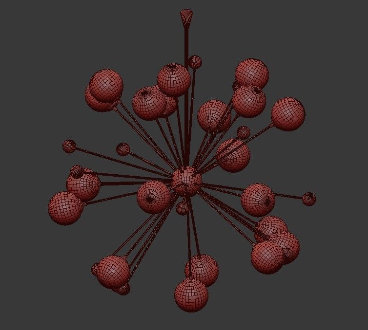 Magic Circus Sputnik Chandeliers 3D model_3