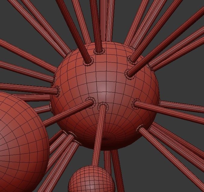 Magic Circus Sputnik Chandeliers 3D model_4