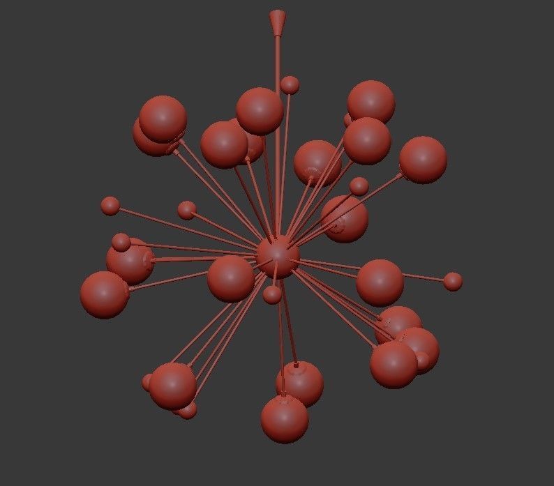 Magic Circus Sputnik Chandeliers 3D model_2