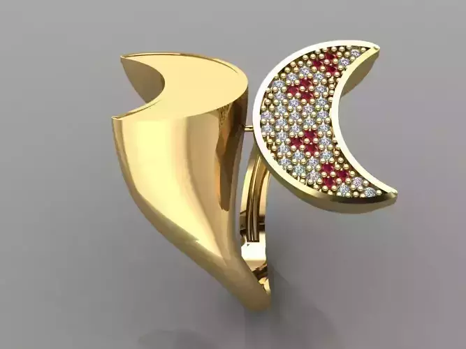GC GOLD TW0088- Diamond ring 3D print model