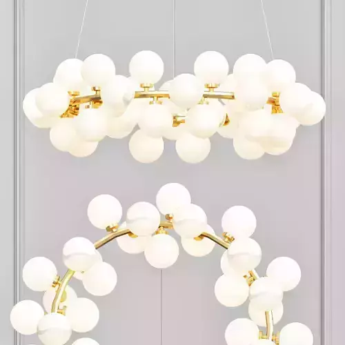 Milk Bubble Round Chandelier