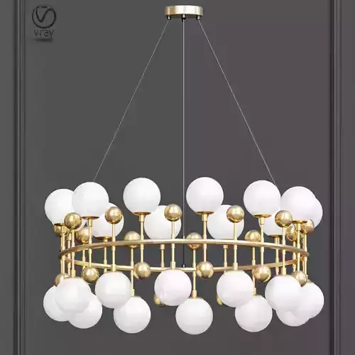 Milk Bubble Ring Chandelier